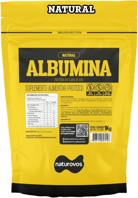 Albumina Natural 1Kg – Naturovos, Naturovos